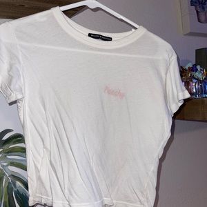 Brandy Melville Peach crop top
